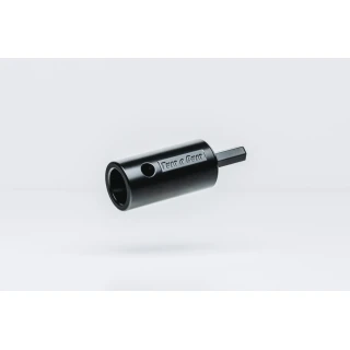 TurnNBurn side-wind drill-powered landing gear adapter kit with quick-release locking pin for semi-trailer landing gear