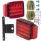 Wesbar 4x4 LED Over 80 Inch Trailer Taillight Kit Pair with 25 ft Harness