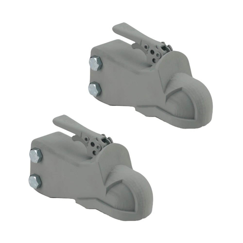 Bulldog 2-Pack 8K Adjustable Channel Trailer Couplers for 2" Ball Wedge-Latch