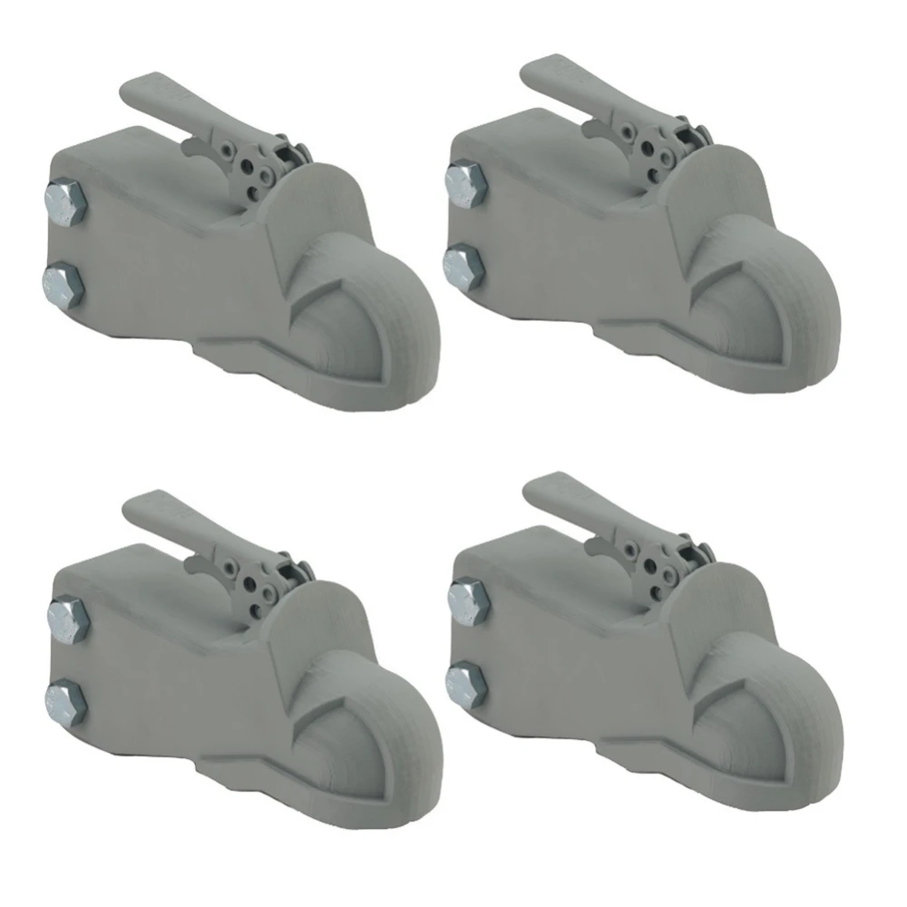 Bulldog 8K Adjustable Channel Trailer Coupler for 2" Ball Wedge-Latch Weld-On