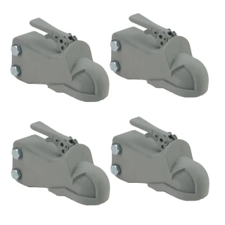 Bulldog 8K Adjustable Channel Trailer Coupler for 2" Ball Wedge-Latch Weld-On