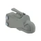 Bulldog 8K Adjustable Channel Trailer Coupler for 2" Ball Wedge-Latch Weld-On