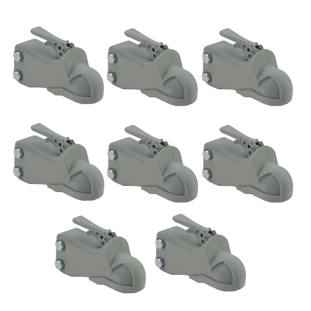 Bulldog 8K Adjustable Channel Trailer Coupler Bundle – 2" Ball, Wedge-Latch, Heavy Duty