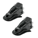 Pro Series BULLDOG 2-pack 8K adjustable channel mount trailer couplers 2 inch ball low latch