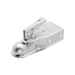 Fulton 2K Fas-Lok Straight Trailer Coupler 1-7/8 inch ball 3 inch channel bolt-on zinc finish