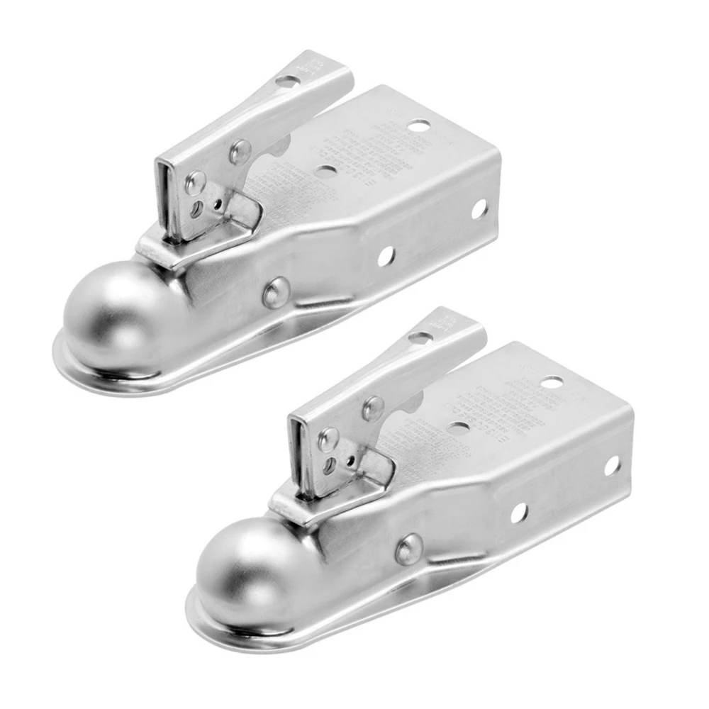 Fulton 2K Fas-Lok Straight Trailer Coupler 1-7/8" Ball 3" Channel Bolt-On Zinc