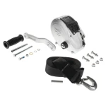 Fulton F2 1,600 lb marine trailer winch with 20 ft strap and adjustable handle – 10 pack