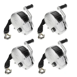 Fulton 4x 1.6K F2 Trailer Winch w/ 20 ft Strap and Adjustable Handle