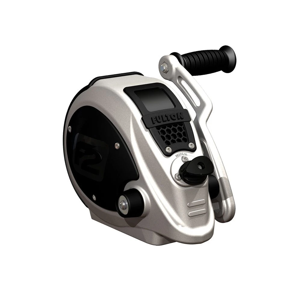 Fulton F2 2,000 lb Marine Trailer Winch with Strap and Adjustable Handle – 8 Pack