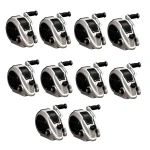 Fulton 2K F2 Marine Trailer Winch with 20 ft Strap and Adjustable Handle – 10-Pack