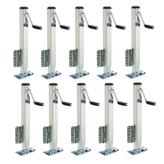 Fulton 2.5K Fixed Trailer Jack Bundle with Sidewind Handle and 28 Inch Lift
