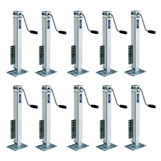Fulton 10-Pack 5K Fixed Trailer Jacks with Drop Leg and 28" Lift