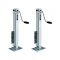 Fulton 2-Pack 5K Fixed Mount Trailer Jacks with Sidewind Handle and 28" Lift
