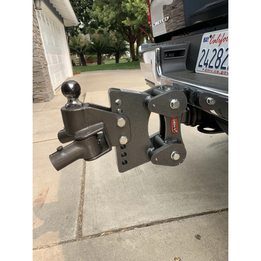 GEN-Y BOSS Torsion-Flex weight distribution hitch shank – 7″ drop & rise, 2.5″ receiver