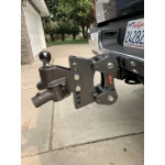 GEN-Y BOSS Torsion-Flex weight distribution hitch shank – 7″ drop & rise, 2.5″ receiver