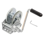 Pro Series 1,500 lb Brake Winch Bundle with Cable for Boat Lift or Trailer