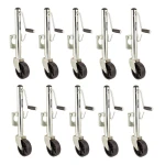 Fulton 1.2K marine trailer jack bundle with swivel mount and 6 inch caster wheel