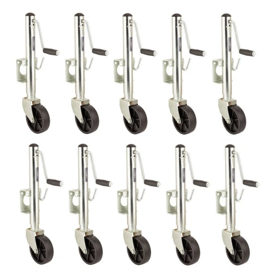 Fulton 1.2K marine trailer jack bundle with swivel mount and 6 inch caster wheel