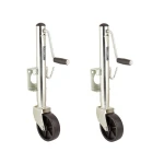 Fulton 1.2K Retaining Ring Swivel Trailer Jack with 6" Wheel and 10" Lift