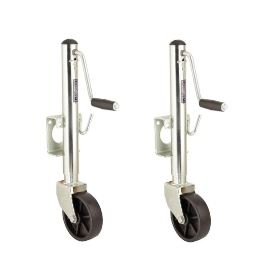Fulton 1.2K Retaining Ring Swivel Trailer Jack with 6" Wheel and 10" Lift
