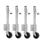 Fulton 1.2K Fixed Mount Marine Trailer Jack with 6-Inch Wheel and 15-Inch Lift