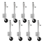 Fulton 1.2K Fixed Mount Marine Trailer Jack with 6" Wheel – 8 Pack