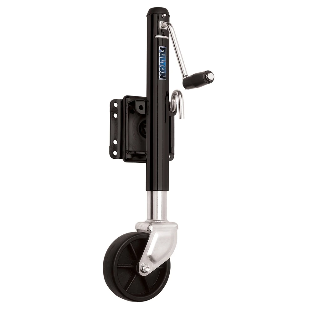 Fulton 1.2K Bolt-Thru Swivel Trailer Jack with 6" Wheel and 10" Lift – 4 Pack