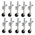 Fulton 1.2K Marine Trailer Jacks with Swivel Mount and 6" Caster Wheel – 10" Lift