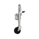 Fulton 1.2K Bolt-Thru Swivel Marine Trailer Jack with 10" Lift and 6" Wheel