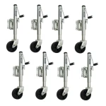 Fulton 1.2K Bolt-Thru Swivel Trailer Jack with 6" Wheel – 8-Pack
