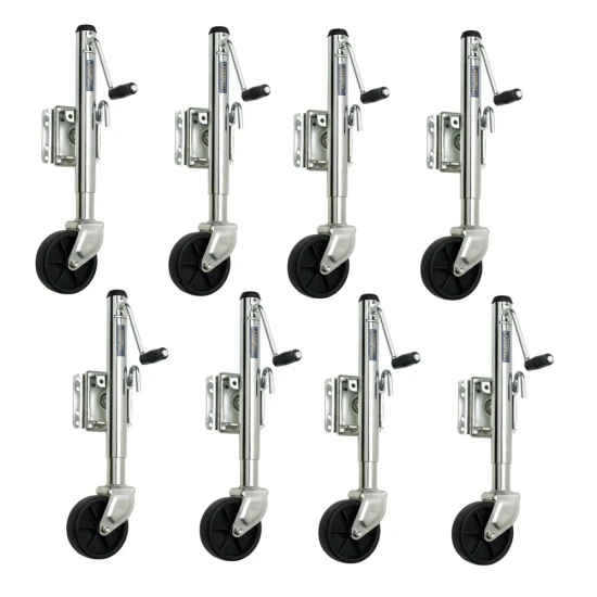 Fulton 1.2K Bolt-Thru Swivel Trailer Jack with 6" Wheel – 8-Pack