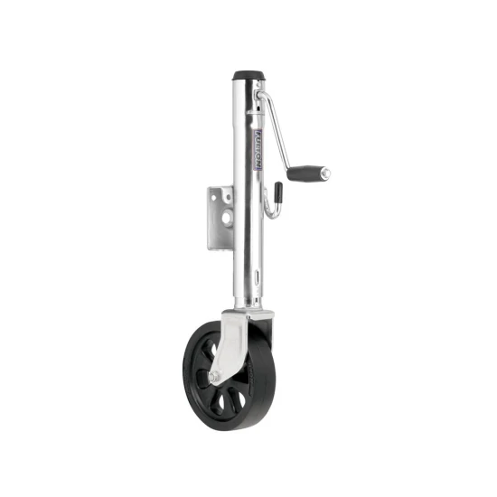 Fulton 1.2K Bolt-Thru Swivel Trailer Jack with 8" Wheel and 10" Lift – 4-Pack