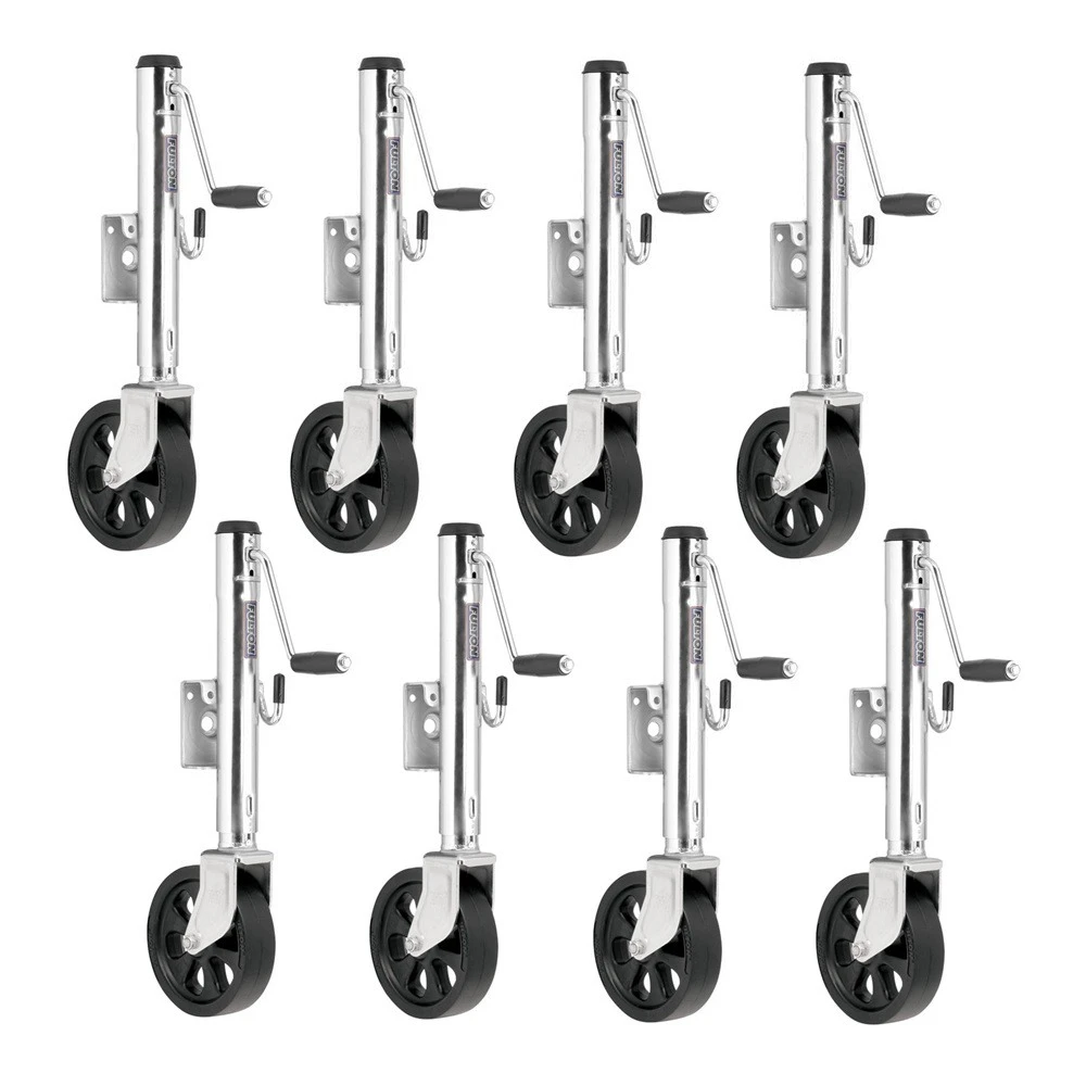 Fulton 1.2K Marine Trailer Jack 8-Pack with Swivel Mount and 8" Wheel