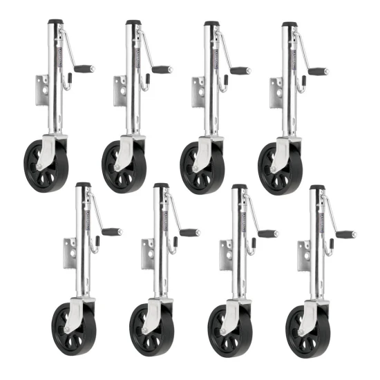 Fulton 1.2K Marine Trailer Jack 8-Pack with Swivel Mount and 8" Wheel