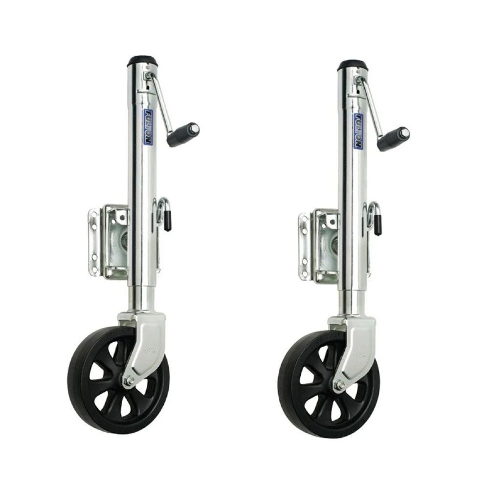 Fulton 1.5K Trailer Jack with 8" Wheel & Bolt-Thru Swivel – 10" Lift