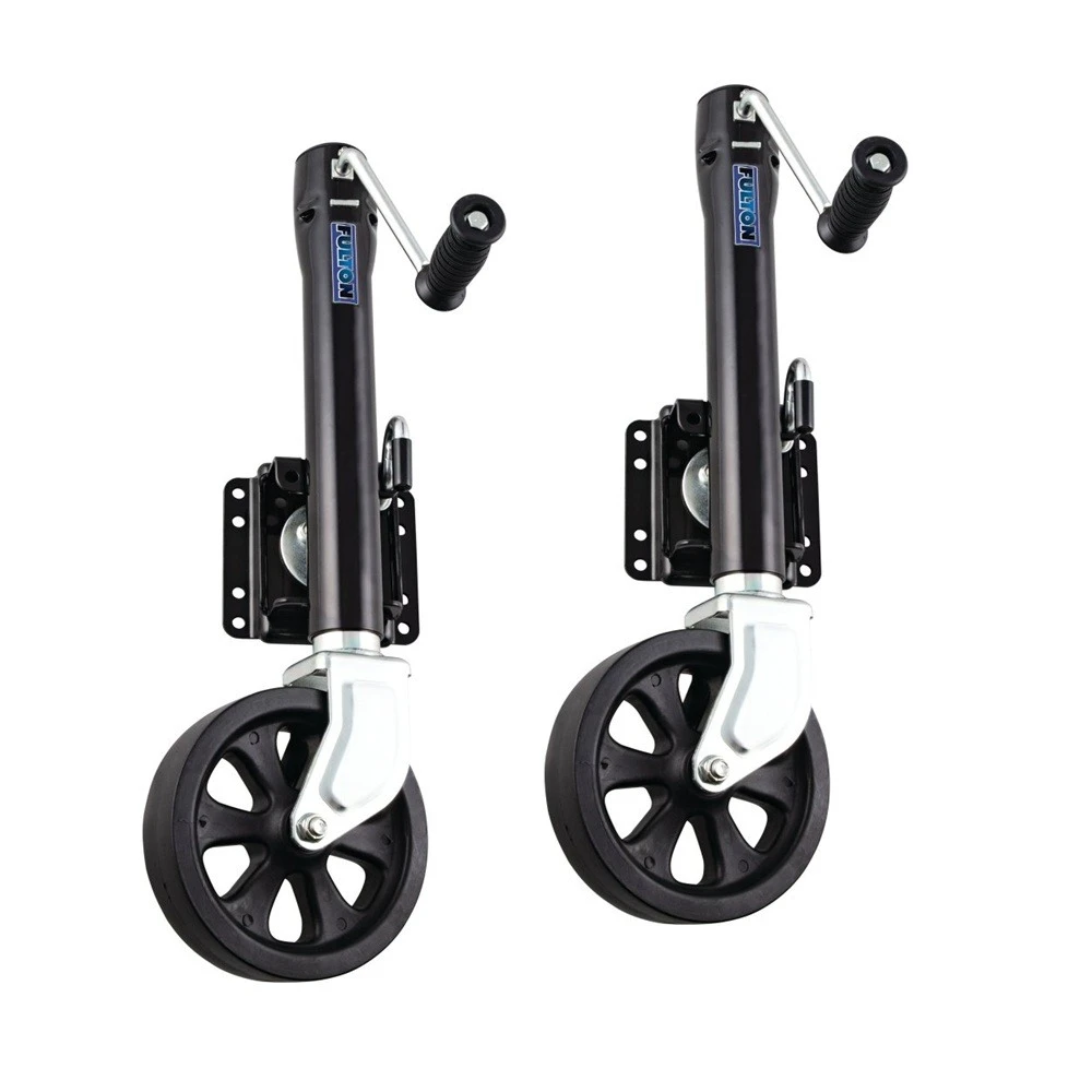 Fulton 1.5K Marine Trailer Jack with 8 Inch Wheel and 10 Inch Lift, Sidewind