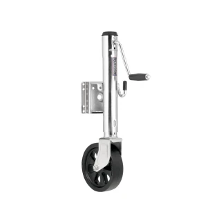 Fulton 1.5K Bolt-Thru Swivel Marine Trailer Jacks with 12 Inch Lift and Wheels