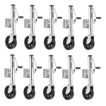 Fulton 1.5K Swivel Marine Trailer Jack 10-Pack with 12 Inch Lift and 8 Inch Wheel