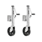 Fulton 1.5K Bolt-Thru Swivel Marine Trailer Jack with 12" Lift and 8" Wheel