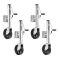 Fulton 1.5K Bolt-Thru Swivel Marine Trailer Jacks with 12 Inch Lift and Wheels