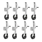 Fulton 1.5K Swivel Marine Trailer Jack with 12" Lift and 8" Wheel - 8 Pack