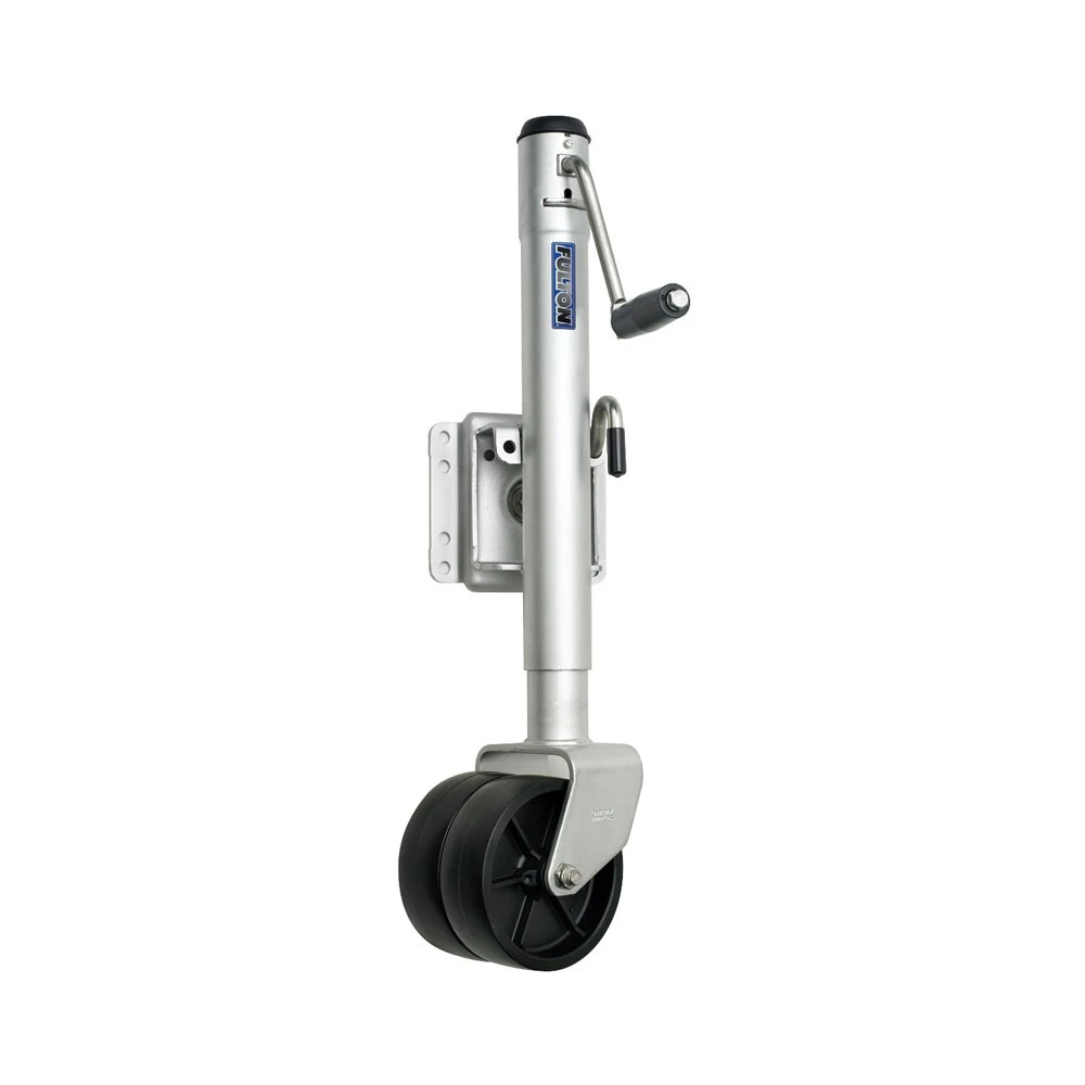 Fulton 1.5K Dual Wheel Marine Trailer Jack Bundle with Sidewind Handle and 12" Lift