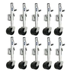 Fulton 10x 1.5K Trailer Jack w/ Dual Wheels Sidewind Handle and 12" Lift