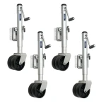 Fulton 1.5K Marine Trailer Jack Dual Wheels Sidewind 12" Lift 4-Pack