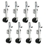 Fulton 1.5K Marine Trailer Jacks with Dual Wheels and Sidewind Handle, 12" Lift