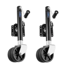 Fulton 1.5K Dual-Wheel Marine Trailer Jack with Sidewind and 12" Lift