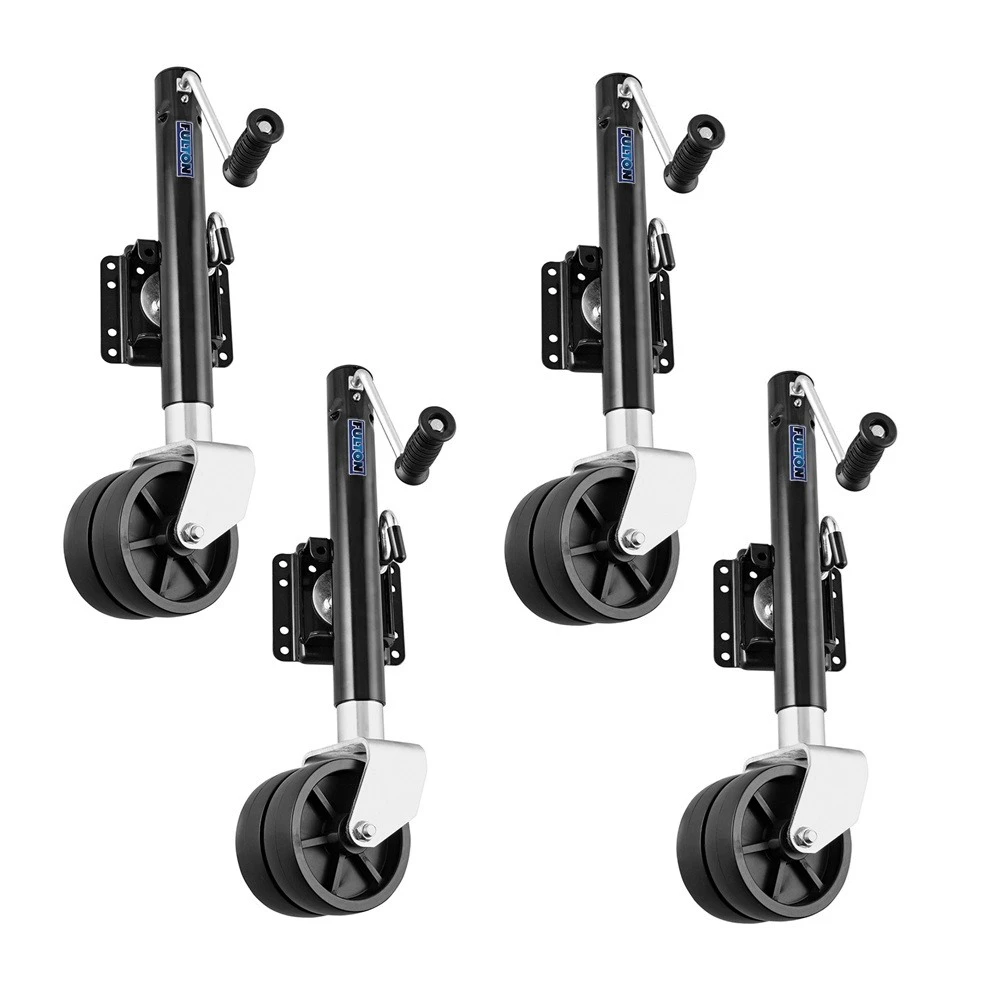 Fulton 1.5K Dual Wheel Marine Trailer Jack – Bolt-On, Sidewind, 12 Inch Lift