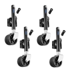 Fulton 1.5K Dual Wheel Marine Trailer Jack – Bolt-On, Sidewind, 12 Inch Lift