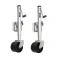 Fulton 2-Pack 1.5K Dual-Wheel Swivel Marine Trailer Jacks with 12 Inch Lift