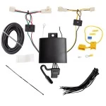 Trailer Tow Hitch For 19-25 Toyota RAV4 21-25 RAV4 Prime Hidden Removable 2" Receiver Complete Package w/ Wiring and 2" Ball